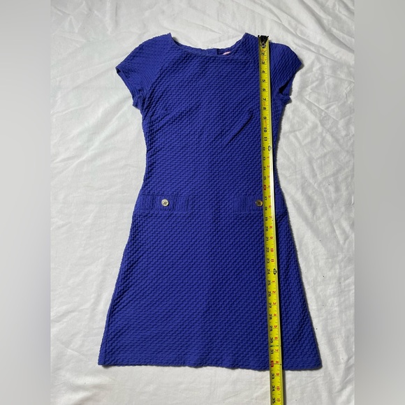 Lilly Pulitzer Coco Textured Shift Dress purple/Blue women’s size XS - Picture 5 of 8